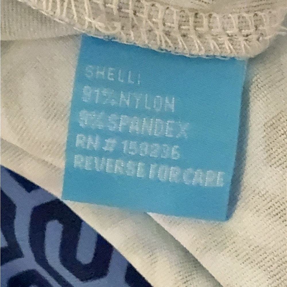 J. McLAUGHLIN Lawrence shirt Dress Blue Honeycomb Roll Tab Catalina Cloth Large - Picture 14 of 14